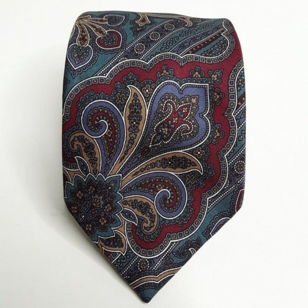 Oscar De La Renta Couture Vintage Men Tie